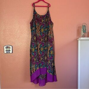 Multicolor Paisley Maxi Dress